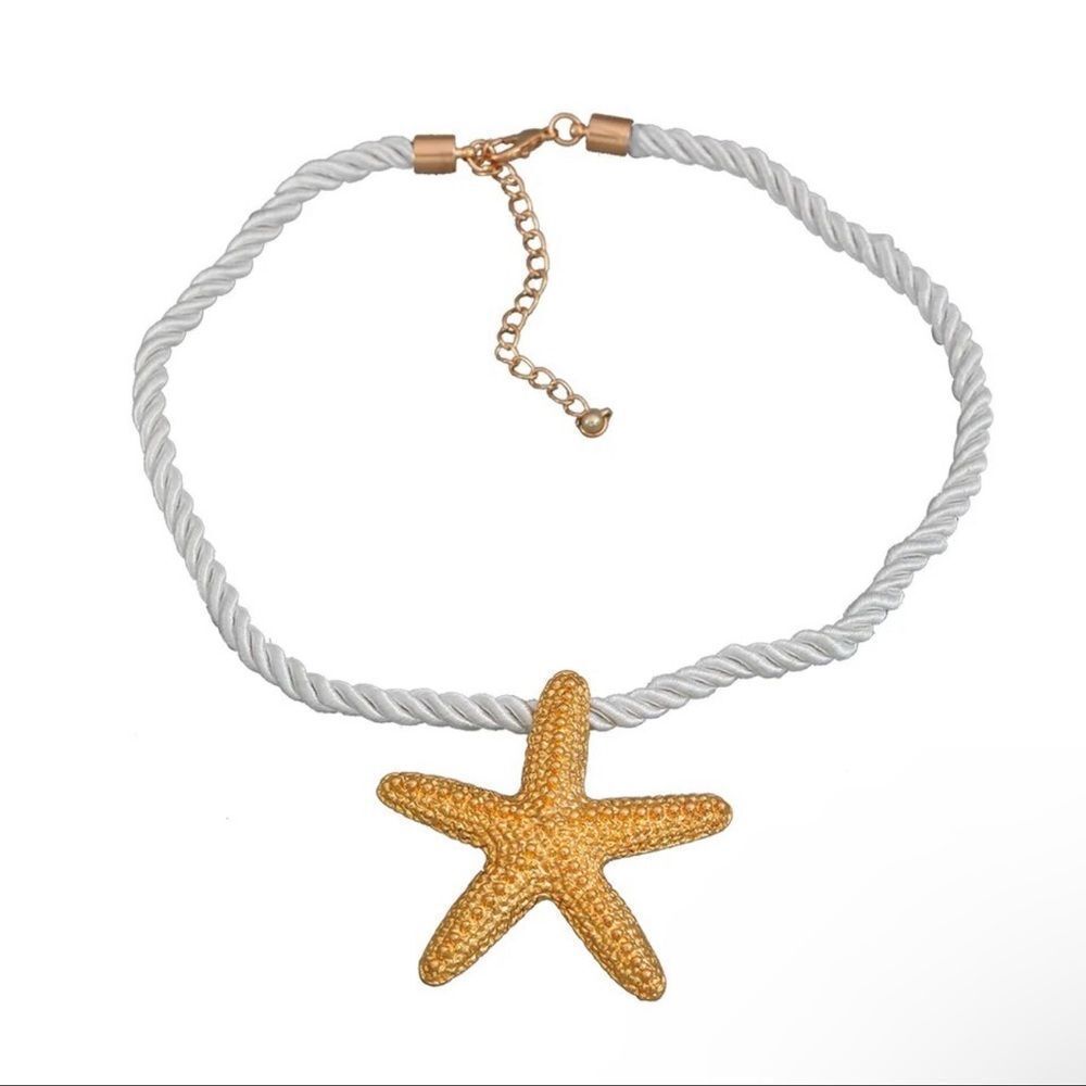 STARFISH GOLD Cord NECKLACE - Picture 5 of 10